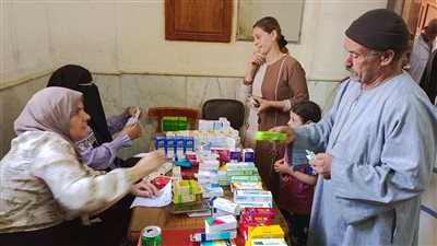 جامعة مدينة السادات تنظم قافلة طبية بقرية منشأة مسجد الخضر