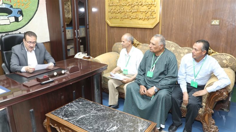 محافظ المنوفية خلال