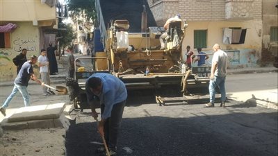 محافظة الإسكندرية: إنجاز 95 % من أعمال الرصف بحي غرب | صور 