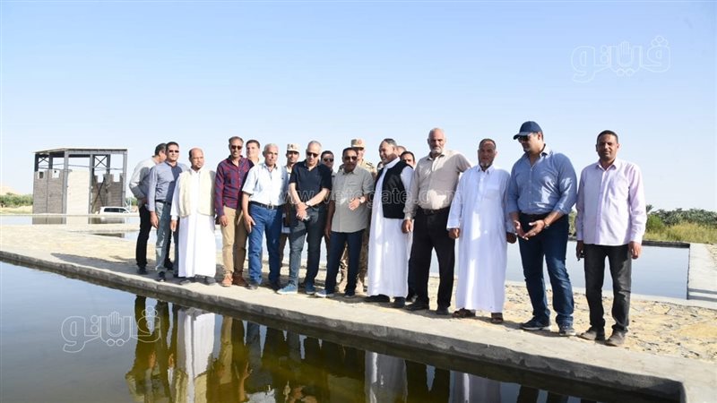 وزير الري خلال زيارته