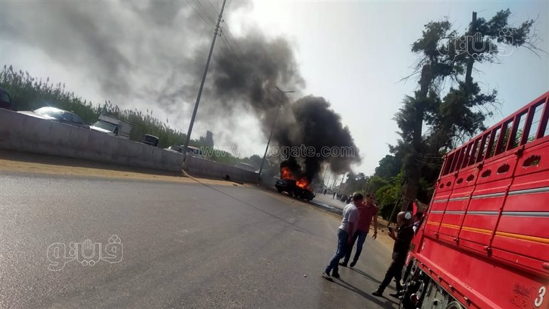 مصرع شخص بحريق سيارة