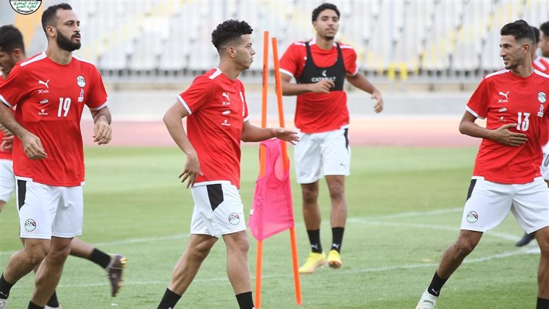 جانب من تدريبات منتخب