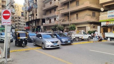 تنفيذ المرحلة الثانية من المخطط المروري بالزقازيق في الشرقية 