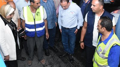 محافظ الإسكندرية يشهد محاكاة لاختبار الصرف الصحي بنفق كليوباترا | صور