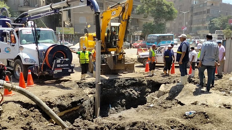 إصلاح محطة مياه الجيزة