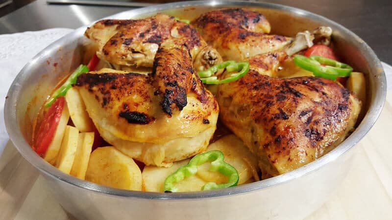 صينية البطاطس بالفراخ