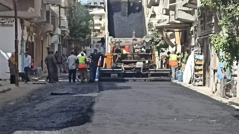 رصف شوارع منطقة حبه