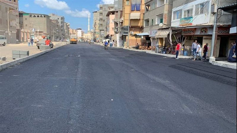 رصف شوارع مدينة عزبة