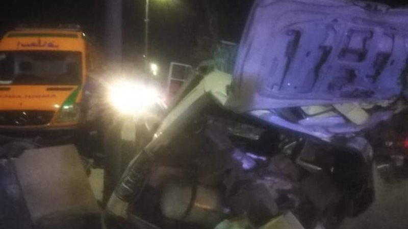 حادث تصادم بالطريق