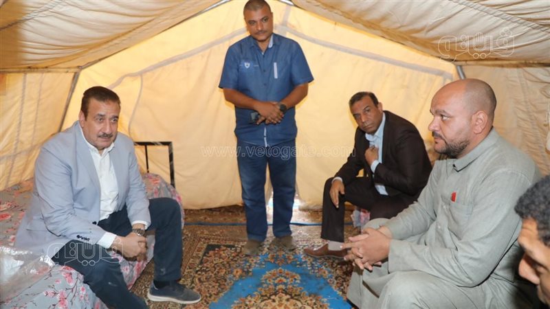 محافظ المنوفية داخل