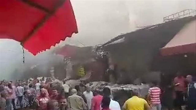حريق سوق شيديا 