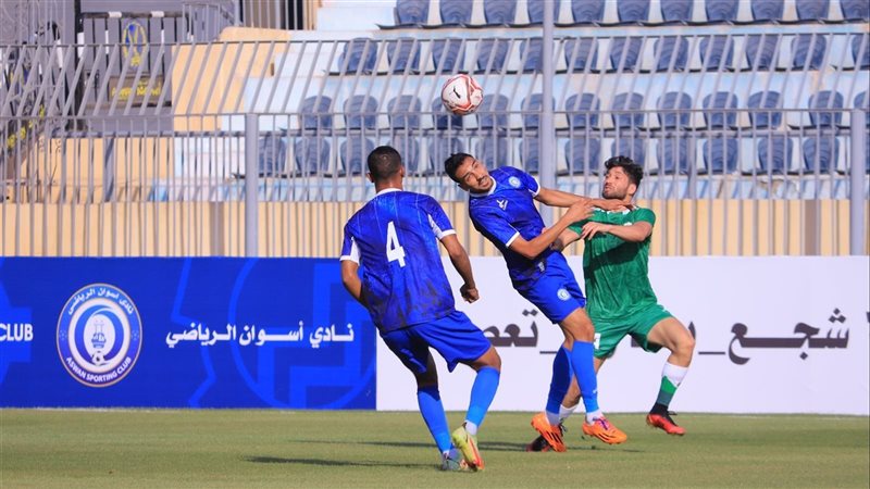 من مباراة أسوان والاتحاد