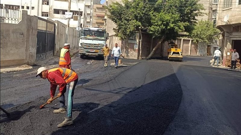 رصف شوارع دمياط