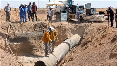 الانتهاء من إصلاح خط المياه المغذي لمناطق الإسكان الاجتماعي ودار مصر بـ 15 مايو