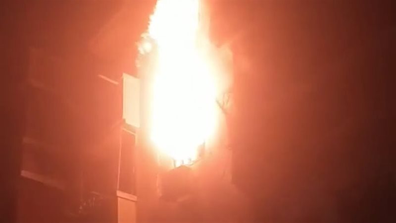 حريق شقة بشبرا 
