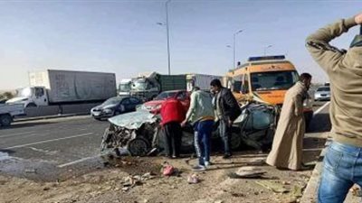 إصابة 8 عمال فى حادث تصادم أثناء عودتهم من العمل بالمنوفية