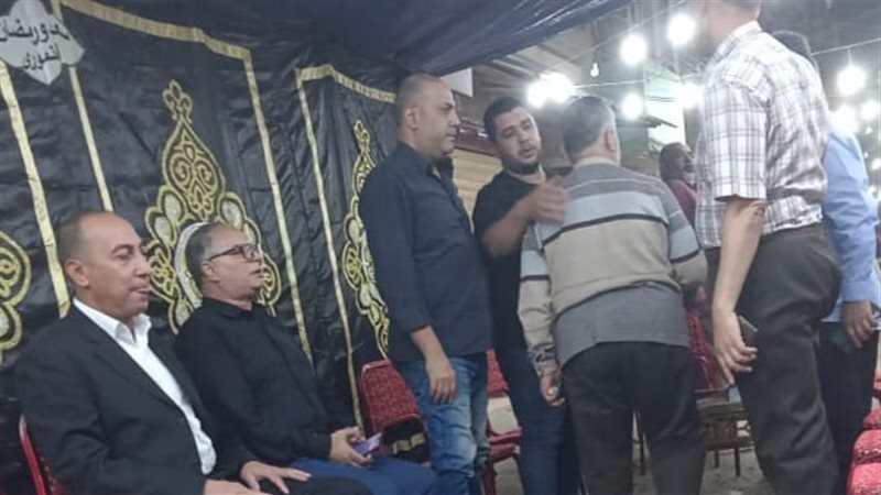 عزاء أسر ضحايا حادث