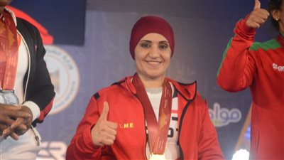 صباح عبد الفتاح: فخورة بذهبيتي في أولى مشاركاتي الدولية