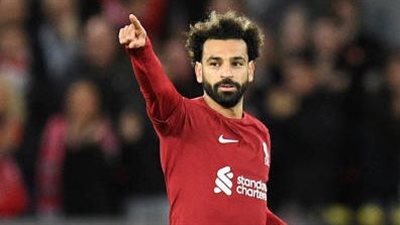 محمد صلاح يتقدم بالهدف الأول لليفربول في شباك توتنهام 