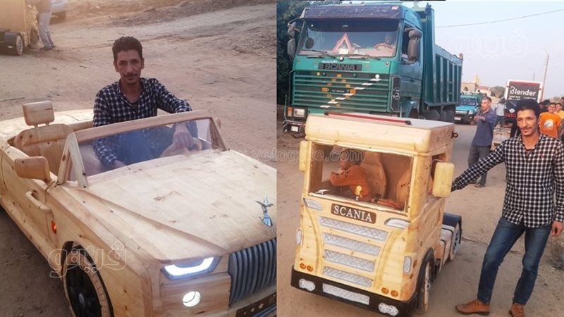 شاب يصنع سيارتين