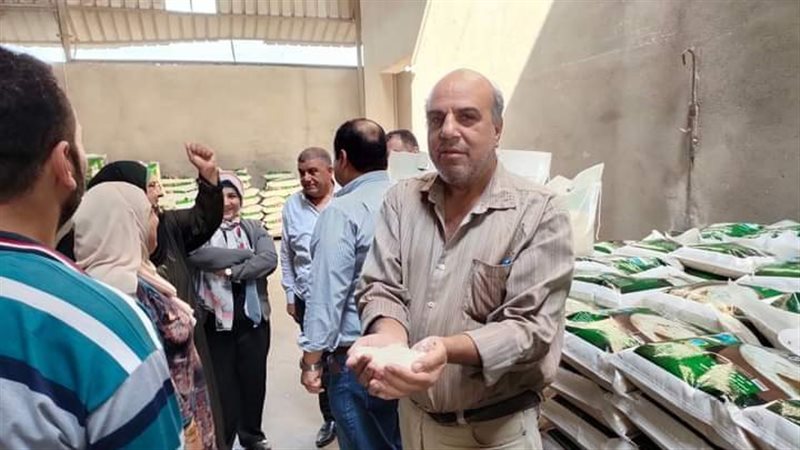 توزيع الارز بشربين