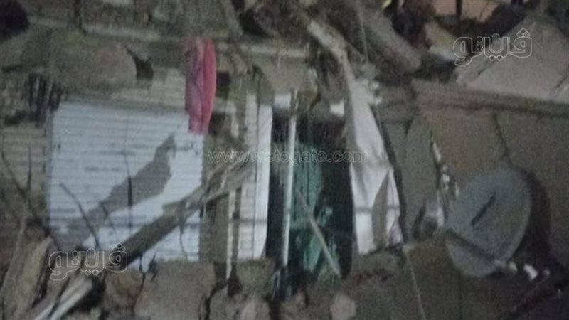 إنهيار عقار الاسكندريه