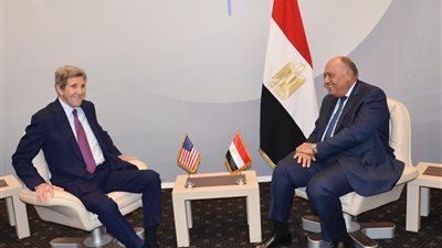 وزير الخارجية يستقبل جون كيري المبعوث الرئاسي الأمريكي الخاص للمناخ| صور