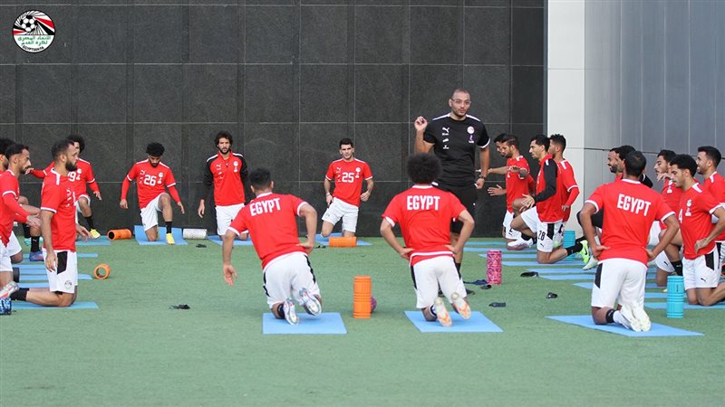 منتخب مصر يستعد لبلجيكا