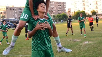 ناشئ المصري يحتفل على طريقة كريستيانو رونالدو
