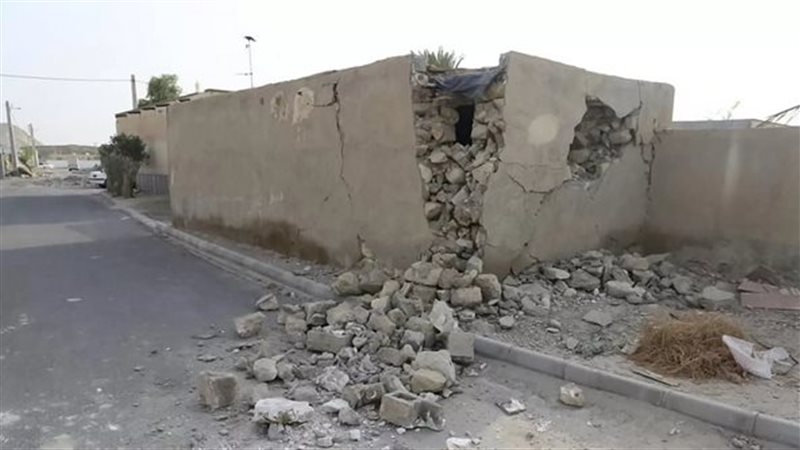 من آثار الهزة الأرضية