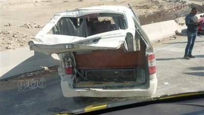 الصور الأولى لحادث طريق الدائري الأوسطي 