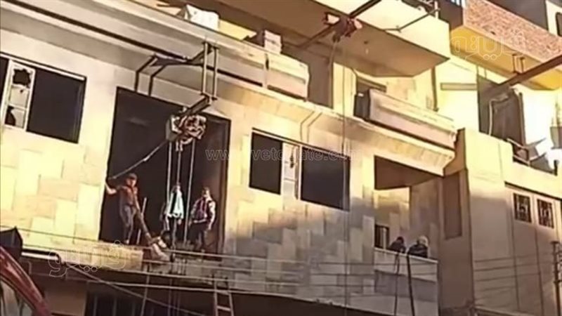 إخماد حريق نشب في