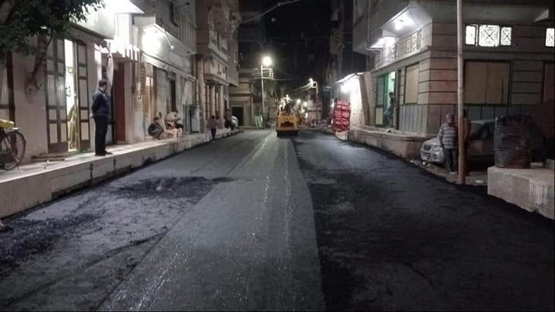 رصف شوارع دمياط