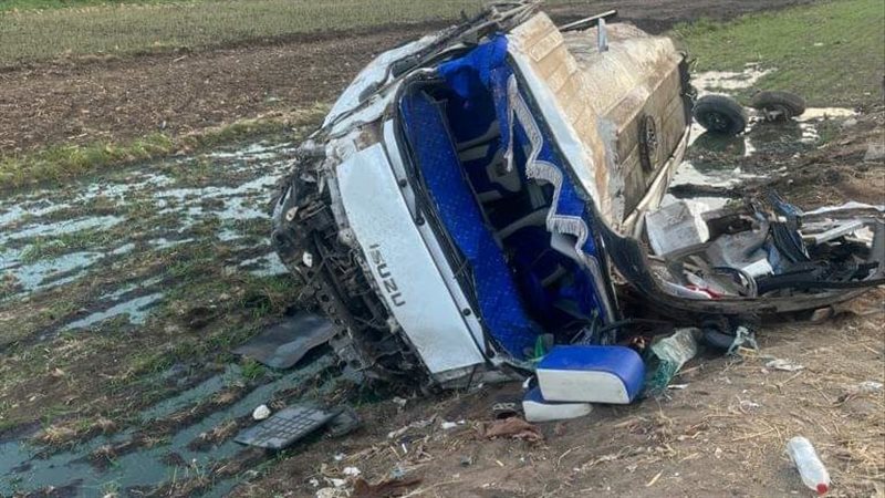 حادث علي الطريق الحر