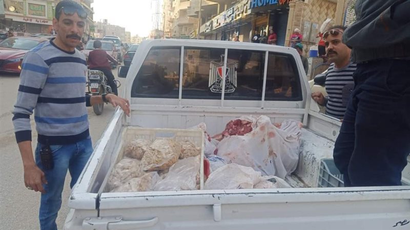 ضبط لحوم فاسدة بالهرم