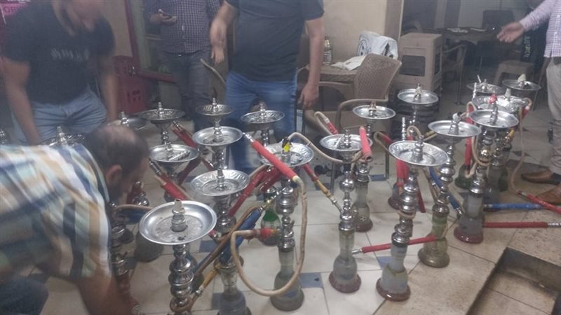 مصادرة 150 شيشة خلال