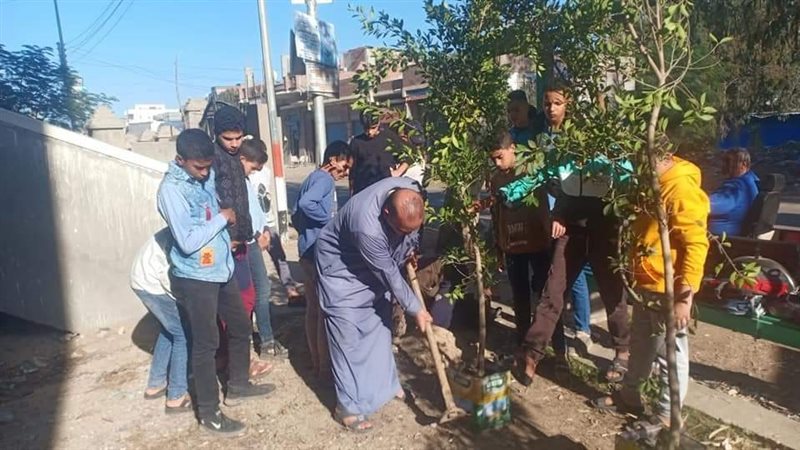 مشروع التشجير بمراكز