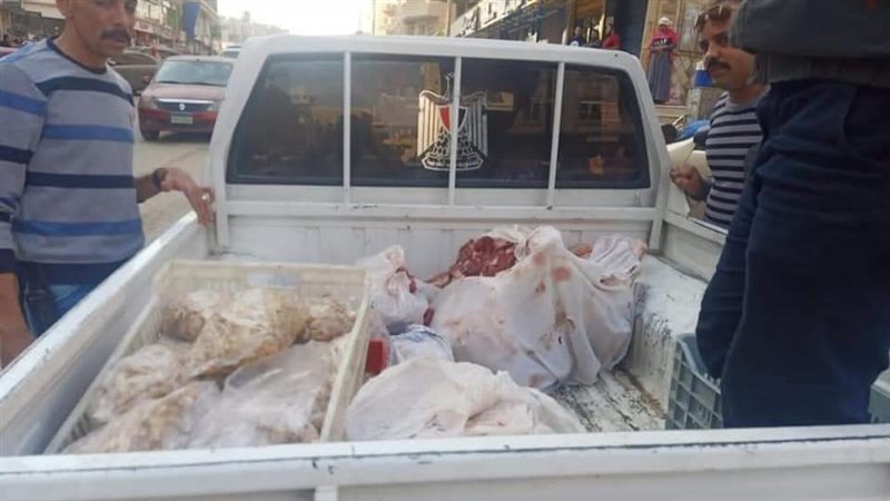 ضبط لحوم فاسدة بالجيزة