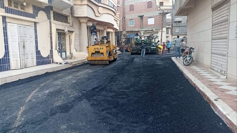 رصف شوارع دمياط