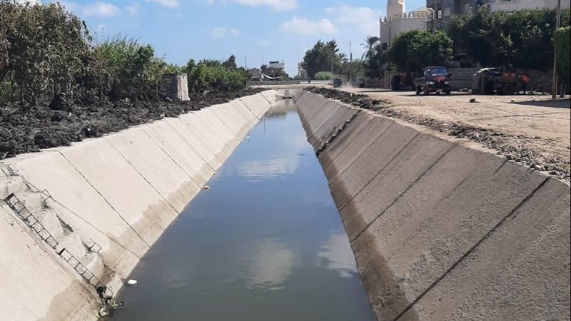 تبطين الترع بالإسكندرية