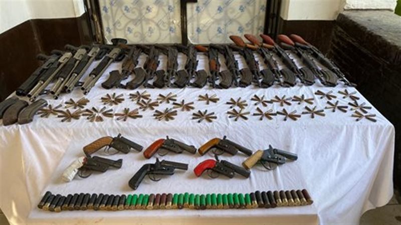 اسلحة نارية المضبوطات