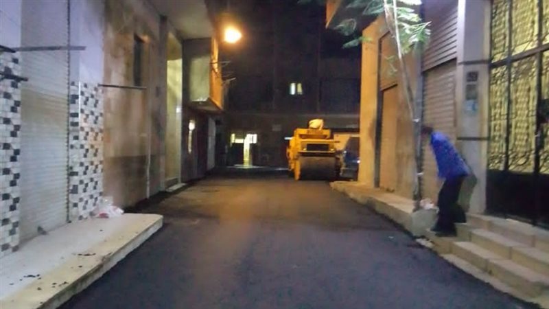 رصف شوارع حي الوراق