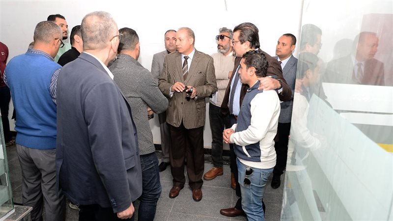 جولة رئيس جامعة المنصورة