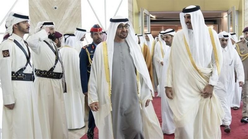 بن زايد وأمير قطر،فيتو