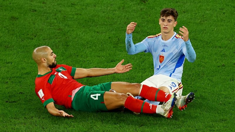 مباراة المغرب وإسبانيا