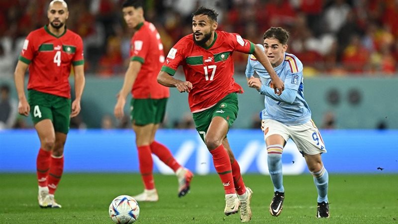 مباراة المغرب وإسبانيا