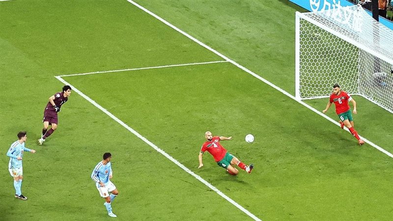 مباراة المغرب وإسبانيا