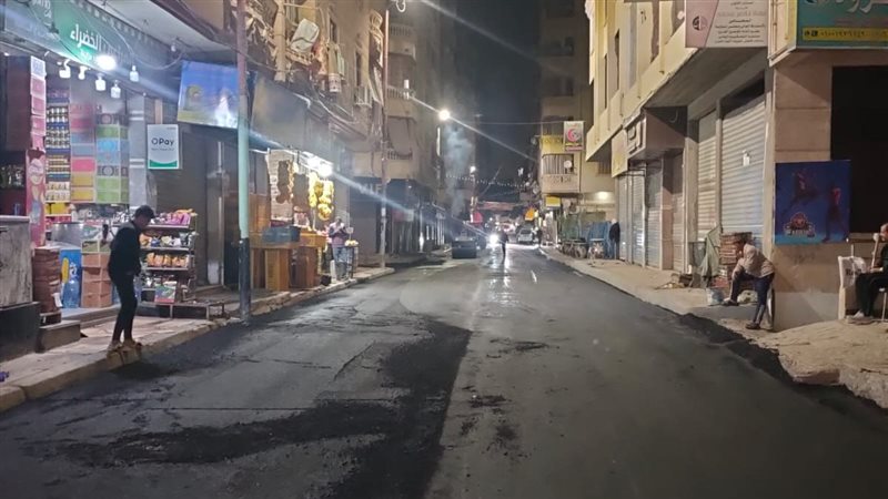  الانتهاء من رصف