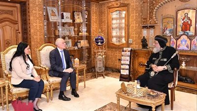  البابا تواضروس يستقبل سفير أستراليا الجديد