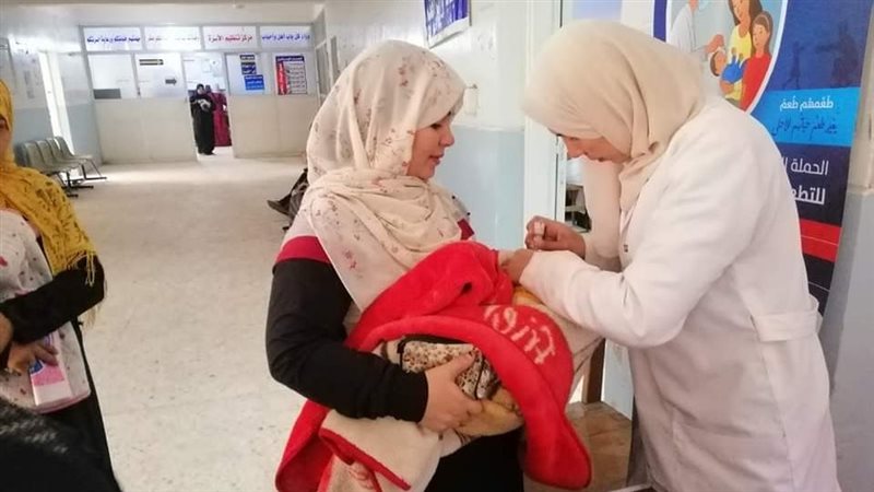  التطعيم ضد شلل الاطفال،